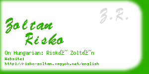 zoltan risko business card