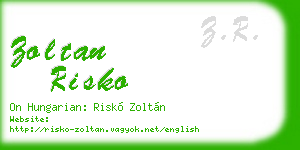 zoltan risko business card